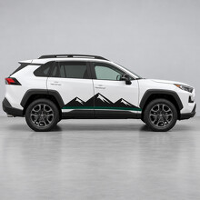 Drie Ribben Zijvinyl Decal Sticker voor Toyota RAV4 5e Gen (XA50) 2018-2025_2