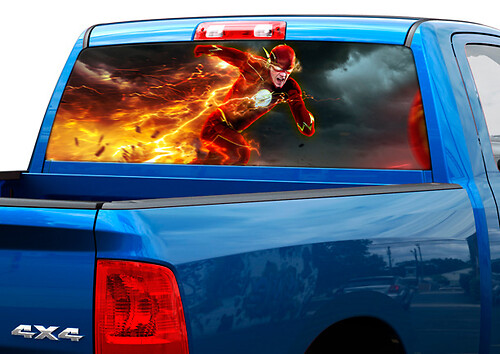 Flash DC Comics Achterruit Vinyl Decal voor Pick-up Trucks SUV's