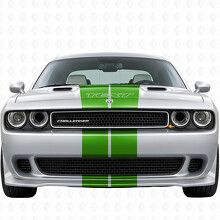 Dubbele Strepen met Aangepaste Tekst Volledige Kit Vinyl Decal Sticker voor Dodge Challenger 2008-2014_7