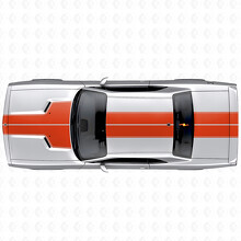 Dubbele Omtrek Strepen Volledige Kit Vinyl Decal Sticker voor Dodge Challenger 2008-2014_5