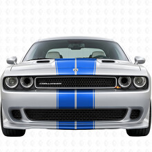 Dubbele Omtrek Strepen Volledige Kit Vinyl Decal Sticker voor Dodge Challenger 2008-2014_7