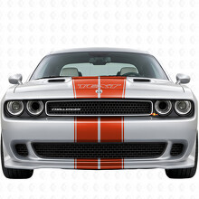 Volledig Kit Vinyl Decal Sticker met Dubbele Contuurlijnen & Aangepaste Tekst voor Dodge Challenger 2008-2014_4