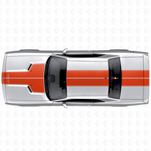 Volledig Kit Vinyl Decal Sticker met Dubbele Contuurlijnen & Aangepaste Tekst voor Dodge Challenger 2008-2014_5