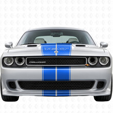 Volledig Kit Vinyl Decal Sticker met Dubbele Contuurlijnen & Aangepaste Tekst voor Dodge Challenger 2008-2014_7
