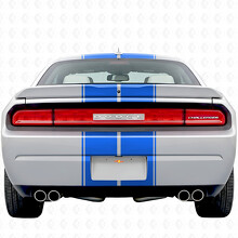 Volledig Kit Vinyl Decal Sticker met Dubbele Contuurlijnen & Aangepaste Tekst voor Dodge Challenger 2008-2014_9