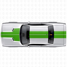 Dubbele omtreklijnen motorkap dak kofferbak vinyl decal sticker voor Dodge Challenger 2008-2014_3