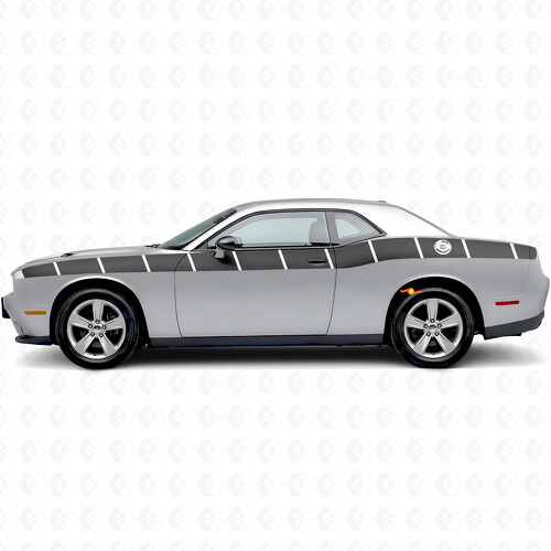 Strobo Stijl Strepen Zij Vinyl Decal Sticker voor Dodge Challenger
