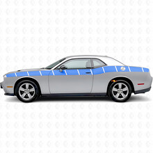 Strobo Stijl Strepen Zij Vinyl Decal Sticker voor Dodge Challenger_2