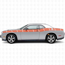 Strobo Stijl Strepen Zij Vinyl Decal Sticker voor Dodge Challenger_4