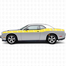 Strobo Stijl Strepen Zij Vinyl Decal Sticker voor Dodge Challenger_5