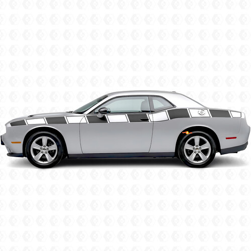 Strobe Grafische Strepen Zij Vinyl Decal Sticker voor Dodge Challenger