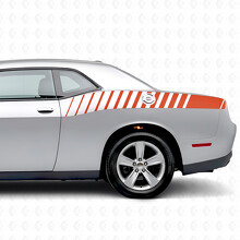 Strobe Strepen Achterzij Vinyl Decal Sticker voor Dodge Challenger_4