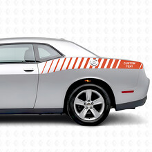 Aangepaste Strobe Strepen Vinyl Sticker voor Dodge Challenger Zijpaneel_4