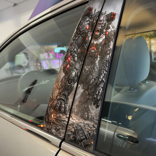 Cyber Gorilla Deurstijl Vinyl Decal Sticker_1