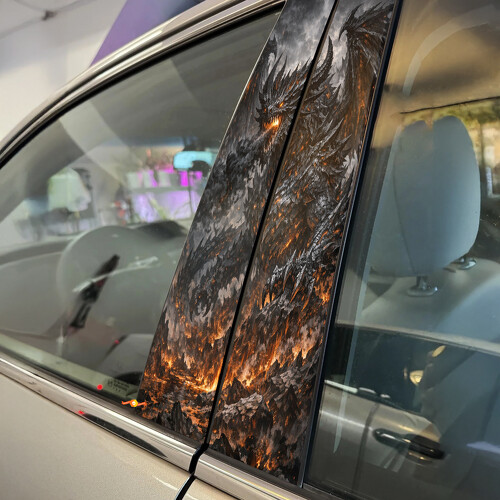 Demon Dragon Deurstijl Vinyl Decal Sticker