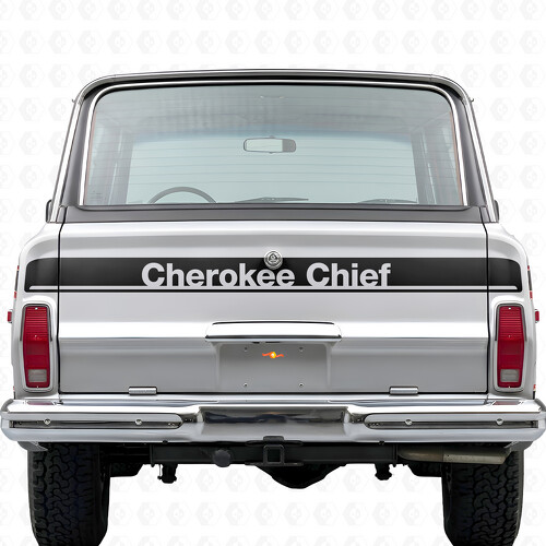 Cherokee Chief Achterklep Vinyl Decal Sticker voor Jeep Cherokee 1981-83_1