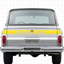 Cherokee Chief Achterklep Vinyl Decal Sticker voor Jeep Cherokee 1981-83_5