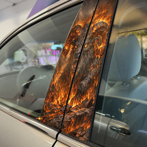 Hell Ram Deurstijl Vinyl Decal Sticker_1