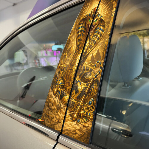 King Cobra Deurstijl Vinyl Decal Sticker