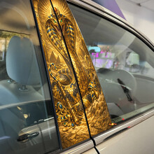 King Cobra Deurstijl Vinyl Decal Sticker_2