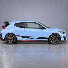 Diamond Kick zij vinyl sticker voor Hyundai Veloster N_2