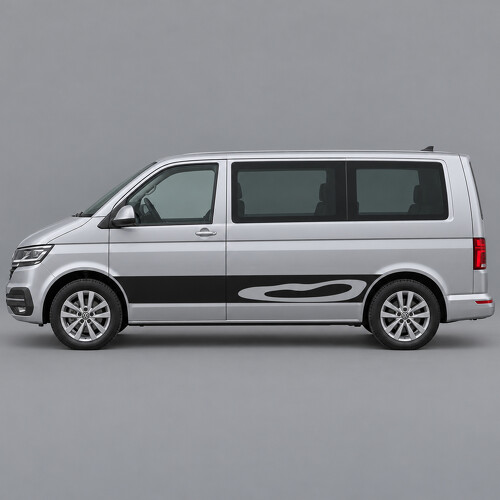 Contour Lagoon zij vinyl decal sticker voor Volkswagen Multivan T6.1 SWB 2019-2024_1