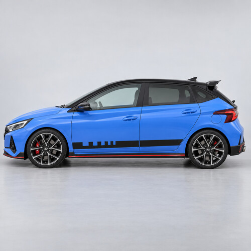 Pit Lane tanden zijvinyl sticker voor Hyundai i20 N BC3 2021-2024