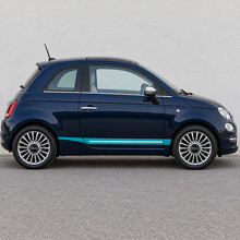 Waterlijn Inzet Zijvinyl Sticker voor Fiat 500 Type 312 Facelift 2015-2024_2