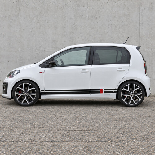 Rode Brug Zij Vinyl Decal Sticker voor Volkswagen up! GTI 5-Deurs 2018-2023