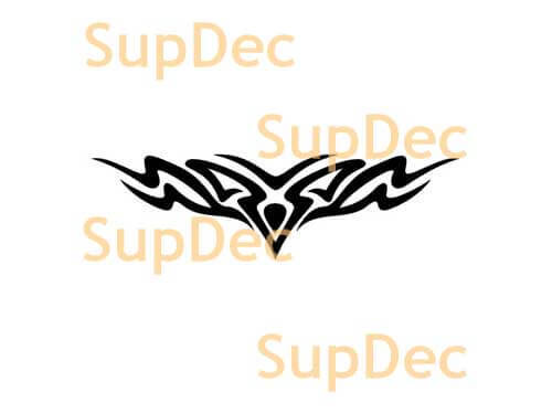 Tribal Gebogen Crest Vinyl Sticker Voor Auto's
