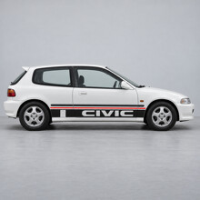 Breed Type Inkeping CIVIC Zij Vinyl Decal Sticker voor Honda Civic EG Hatchback 1991-1995_2
