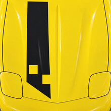 Offset Checker Lint Coupe Motorkap Vinyl Decal Sticker voor Chevrolet Corvette C5 1997-2004_2
