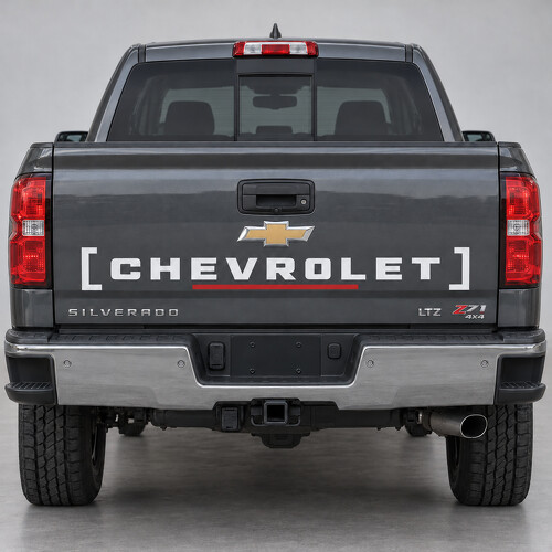 Beugeltype 1500 Achterklep Vinyl Decal Sticker voor Chevrolet Silverado 2018