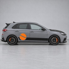 Gesneden Schijf Trackband Zij Vinyl Decal Sticker voor Hyundai i30 N PD Hatchback 2017-2020_2
