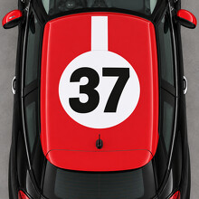 Rally Disc 37 Dak Vinyl Decal Sticker voor MINI Paceman R61 2013-2016_2
