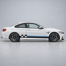 Checker Bridge F82 Coupe Pre-Facelift Zijkant Vinyl Decal Sticker voor BMW M4 2015-2017_2