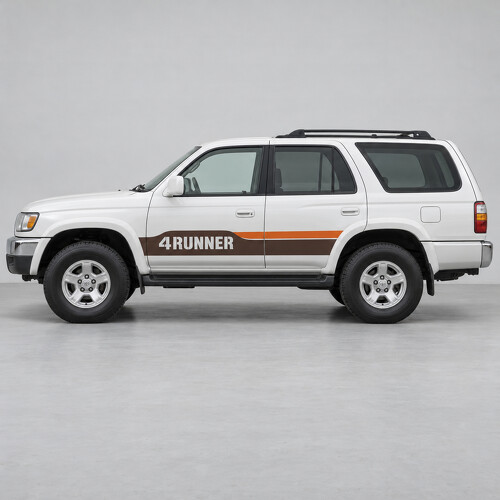 Retro Letter Paneel N180 Zijkant Vinyl Decal Sticker voor Toyota 4Runner 1996-2002