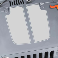 Jeep Wrangler TJ Vinyl 2-delige Hood Sticker Decal TJ U KIES KLEUR
 2