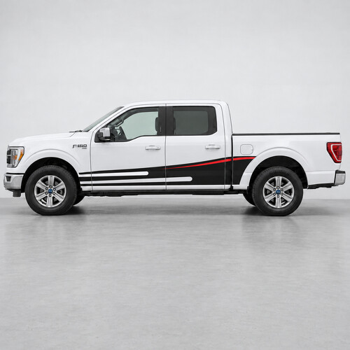 Speed Sail XLT SuperCrew 5,5-voet laadbak zijkant vinyl decal sticker voor Ford F-150 2024_1