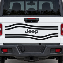 Open Contour Corridor Texas Trail Tailgate Vinyl Sticker voor Jeep Gladiator 2023_2