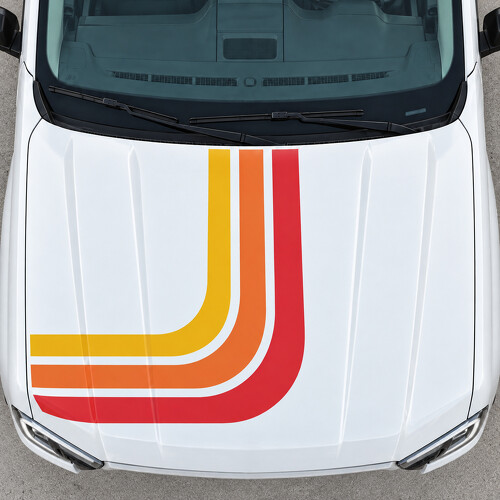 Retro Ventilator LARIAT Motorkap Vinyl Decal Sticker voor Ford Ranger 2024_1