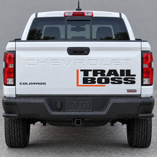 Offset Trail Boss Tailgate Vinyl Decal Sticker voor Chevrolet Colorado 2023_1