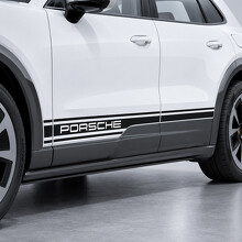 Gemerkt Strepen Vinyl Stickers voor instaplijsten voor Porsche Cayenne Electric_2