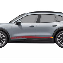 Gemerkt Strepen Vinyl Stickers voor instaplijsten voor Porsche Cayenne Electric_5
