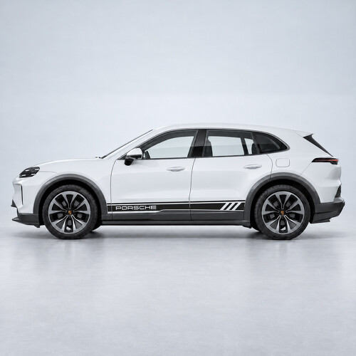 Racing Style Strepen Zij Vinyl Decal Sticker voor Porsche Cayenne Electric