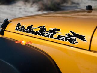 Paar Wrangler stickerset Jeep stickers motorkap fender graphic TJ JK CJ YJ rubicon
