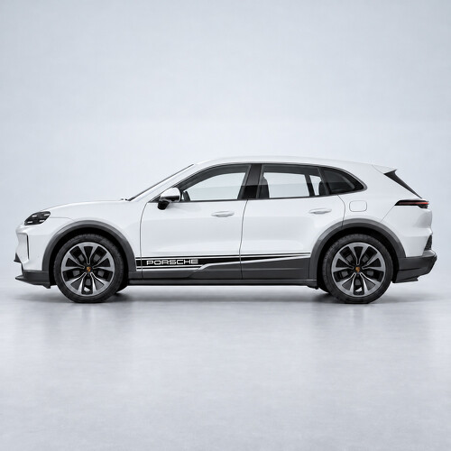 Contour Accent Strepen Zij Vinyl Decal Sticker voor Porsche Cayenne Electric