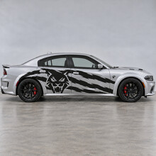 Frontale Cat Rake Widebody Zij Vinyl Sticker voor Dodge Charger 2023_2