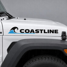 Coastline Wave Shoulder Hood Vinylsticker voor Jeep Wrangler 2021_2