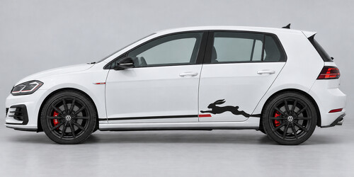 Rabbit Leap Side Vinyl Sticker voor Volkswagen Golf GTI 2019_1